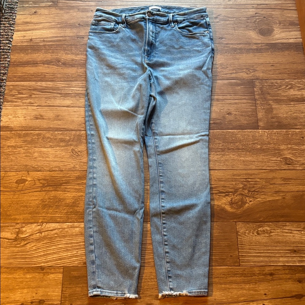 Good American Blue Denim Jeans Size 16